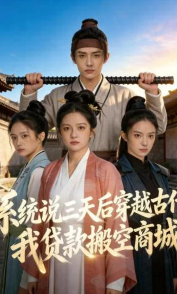 系统说三天后穿越古代，我贷款搬空商城海报